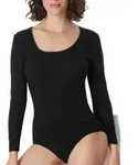 Schiesser Luxury Shirt Schwarz Baumwolle 38 Damen
