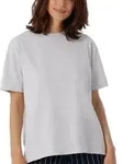 Schiesser Women Mix and Relax T-Shirt Hellgrau Baumwolle 34 Damen