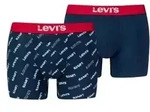 Levis 2P Logo Aop Boxer Brief Marine Baumwolle Small Herren