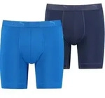 Puma 2P Sport Microfiber Long Boxer Blau Polyester Small Herren