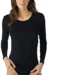 Mey Noblesse Long-Sleeved Shirt Schwarz Baumwolle 38 Damen
