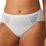 Sloggi 4P Chic Midi Lace Briefs Wei&szlig; Baumwolle 36 Damen