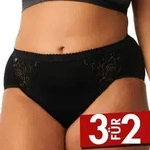 Sloggi 4P Chic Midi Lace Briefs Schwarz Baumwolle 36 Damen