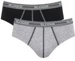 Sloggi 2P For Men Start Midi Grau Baumwolle Small Herren