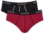 Sloggi 2P For Men Start Midi Marine/Rot Baumwolle Small Herren