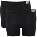 Sloggi 2P Men GO Natural Short Schwarz Baumwolle Small Herren