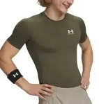 Under Armour HeatGear SS Compression Shirt Armeegr&uuml;n Small Herren