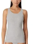 Schiesser Pure Rib Organic Cotton Top Grau 36 Damen