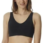 Schiesser BH Bustier Removable Pads Bra Schwarz Polyamid 3XL Damen