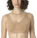 Schiesser BH Bustier Removable Pads Bra Beige Polyamid 3XL Damen