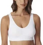 Schiesser BH Bustier Removable Pads Bra Wei&szlig; Polyamid 3XL Damen