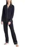 Calida Night Lovers Pyjama With Collar Dunkelblau Baumwolle Large Damen