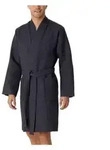 Schiesser Waffle Bathrobe Anthrazit Baumwolle Large Herren