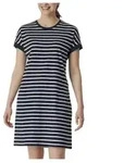 Schiesser Women Shortsleeve Nightshirt Blau/Wei&szlig; Baumwolle 36 Damen
