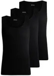 BOSS 3P Tank Top RibClassic Schwarz Baumwolle Large Herren