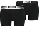 Puma 2P Everyday Placed Logo Boxer Schwarz Baumwolle Small Herren