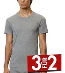 Marc O Polo Basic Men Crew Neck Shirt 2P Grau Baumwolle Large Herren