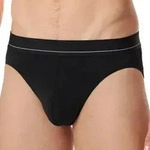 Schiesser Pure Micro Rio Briefs Plain Schwarz Small Herren
