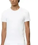 Marc O Polo Men Crew Neck Shirt 2P Wei&szlig; Baumwolle Large Herren