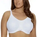 Elomi BH Energise Sports Bra Wei&szlig; Nylon D 100 Damen