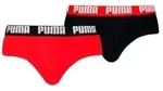 Puma 2P Men Everyday Brief Rot/Schwarz Baumwolle Small Herren