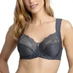 Miss Mary Jacquard And Lace Underwire Bra BH Dunkelgrau B 100 Damen