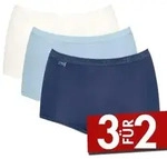 Sloggi 3P Basic Plus Maxi Colored Marine/Blau Baumwolle 38 Damen