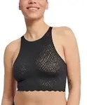 Sloggi BH ZERO Feel Bliss Crop Top Schwarz X-Small Damen