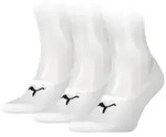 Puma 3P Footie Socks Wei&szlig; Gr 35/38