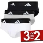 adidas 3P Active Flex Cotton Brief 314 Wei&szlig;/Grau Baumwolle Small Herren