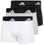 adidas 3P Active Flex Cotton Trunk Wei&szlig;/Grau Baumwolle Small Herren