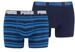 Puma 2P Heritage Stripe Boxer Marine gestreift Baumwolle Small Herren