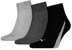 Puma 3P Lifestyle Quarter Socks Schwarz/Grau Gr 35/38