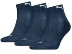 Puma 3P Cushioned Quarter Sock Marine Gr 35/38