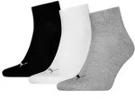 Puma 3P Quarter Socks Grau/Schwarz Gr 35/38