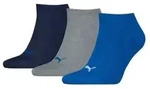 Puma 3P Sneaker Socks Schwarz/Blau Gr 39/42