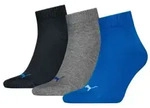 Puma 3P Quarter Socks Schwarz/Blau Gr 35/38