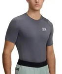 Under Armour HeatGear SS Compression Shirt Grafit Medium Herren