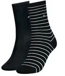 Tommy Hilfiger 2P Classic Small Stripe Socks Schwarz Gr 39/42 Damen