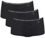 Sloggi 3P GO Crush Hipster Shorts Schwarz Baumwolle X-Small Damen