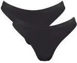 Sloggi 2P GO Sense Tanga Briefs Schwarz Modal Small Damen