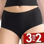Sloggi 2P GO Sense High Waist Briefs Schwarz Modal Small Damen