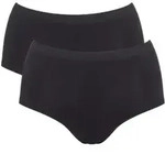 Sloggi 2P GO Sense High Waist Briefs Schwarz Modal XX-Large Damen