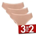 Sloggi 3P GO Crush High Leg Briefs Hellbraun Baumwolle X-Small Damen
