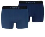 Levis 2P Men Optical Illussion Boxer Brief Marine/Blau Baumwolle Large Herren