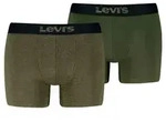 Levis 2P Men Optical Illussion Boxer Brief Khaki Baumwolle Large Herren