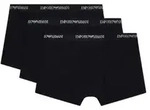 Armani Stretch Jersey Boxer Briefs 3P Schwarz Baumwolle XX-Large Herren