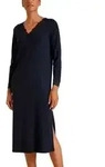 Calida Elegant Dreams Long Nightdress Dunkelblau Modal Medium Damen
