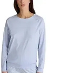 Calida Favourites Sleep Shirt Long-Sleeve Hellblau Baumwolle X-Small Damen