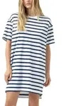 Mey Breezy Stripes Short Sleeve Sleepshirt Wei&szlig;/Marine Baumwolle Large Damen